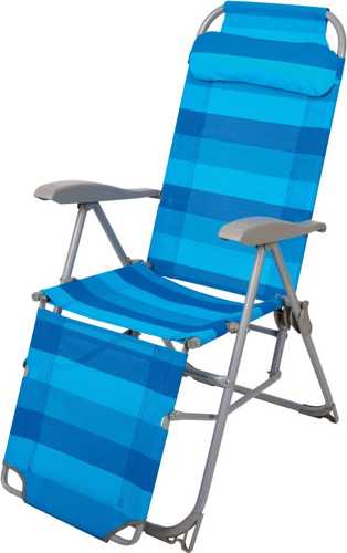 Кресло-шезлонг складное Ника К3 СН цвет-синийКупить