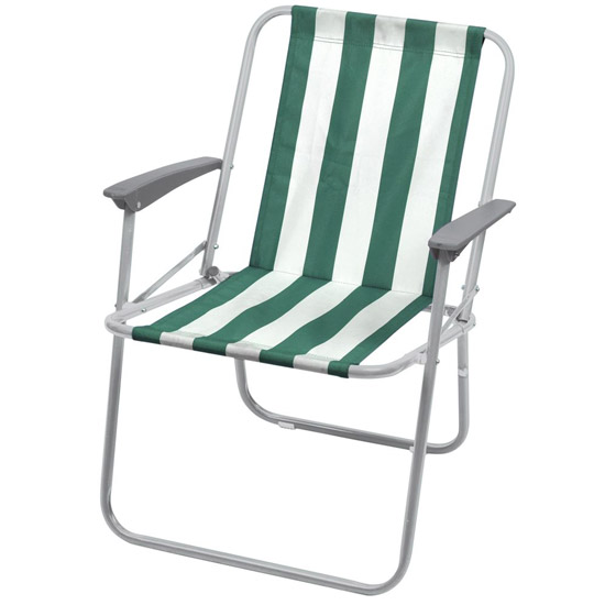 Кресло складное Ника КС4 Цвет-Зелено-белыйКупить