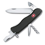 Нож Victorinox с фиксатором Nomad, 111 мм, черный (0.8353.3)