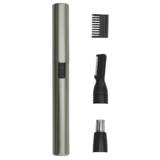 Wahl 5640-1016 Micro Lithium триммер для стрижки волос в носу и ушах, работает от батарейки, серебро