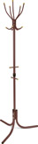 Вешалка напольная Ника Комфорт ВК5Д К цвет-коричневый матовый, 5 крючков с наконечниками из дерева