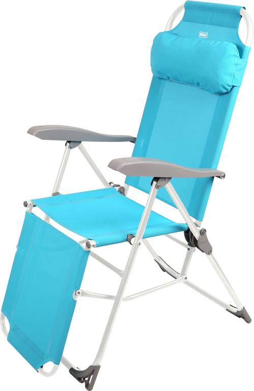 Кресло-шезлонг складное Ника К3 Г цвет-голубойКупить