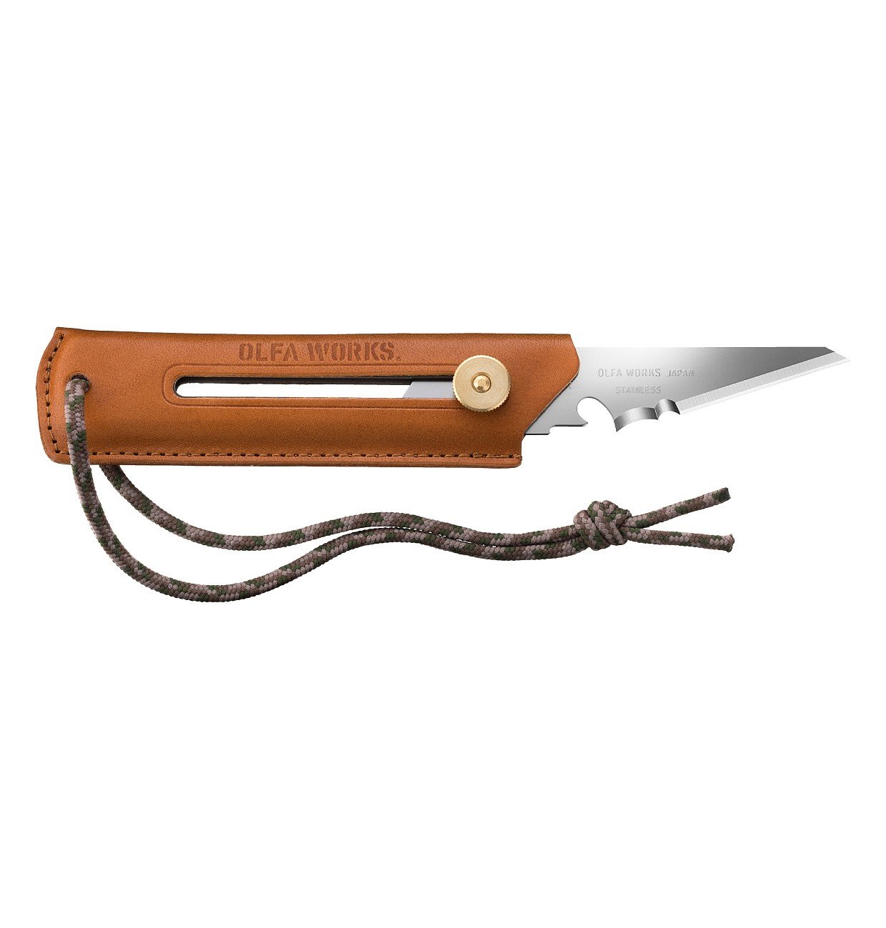 OLFA WORKS BK1 CAMEL BUSHCRAFT KNIFE        (OW-BK1L-CL) (OW-BK1L-CL)