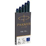 Parker Чернила (картридж), темно-синий, 5 шт в упаковке (1950385)