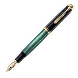 Pelikan Souveraen-Black and Green GT, перьевая ручка, M (987594)