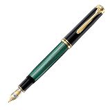 Pelikan Souveraen-Black and Green GT, перьевая ручка, M (995712)