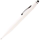 Cross Tech2-Pearl White, шариковая ручка со стилусом, M, BL (AT0652-5)