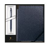 Набор подарочный Cross-Click Midnight Blue, шариковая ручка + записная книжка (AT0622-121 2M)