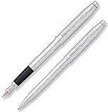Набор подарочный Cross Century II-Chrome, шариковая ручка + перьевая ручка (AT0087WG-97MS)