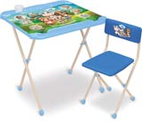 Комплект детской мебели Ника Нашидетки КНД2 1 (для 3-7 лет) тема Кто чей малыш