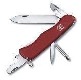 Нож Victorinox Adventurer, 111 мм, 11 функций, с фиксатором лезвия, красный (0.8453)