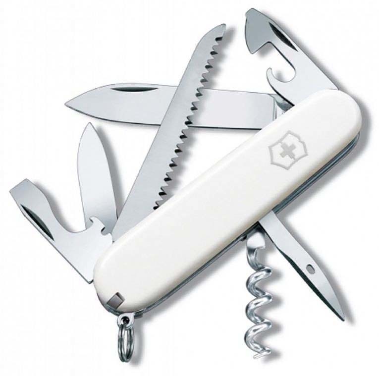 Нож Victorinox Camper, 91 мм, 13 функций, белый (1.3613.7R)Купить