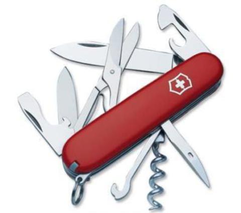 Нож Victorinox Climber, 91 мм, 14 функций, красныйx (1.3703)Купить