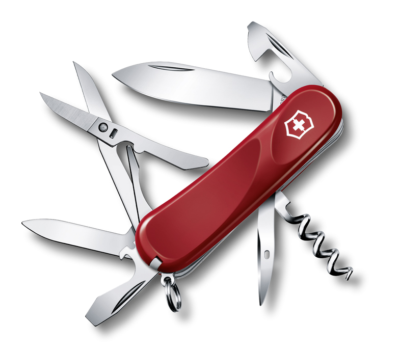 Нож Victorinox Evolution 14, 85 мм, 14 функций, красный (2.3903.E)Купить