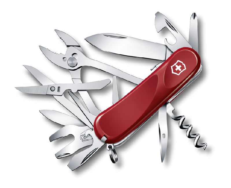 Нож Victorinox Evolution S557, 85 мм, 21 функция, красный (2.5223.SE)Купить