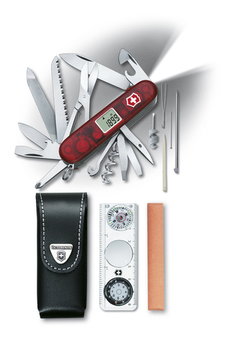 Нож Victorinox Expedition Kit, 91 мм, 41 функция, полупрозрачный красный (1.8741.AVT)Купить