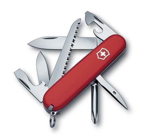 Нож Victorinox Hiker, 91 мм, 13 функций, красныйx (1.4613)Купить