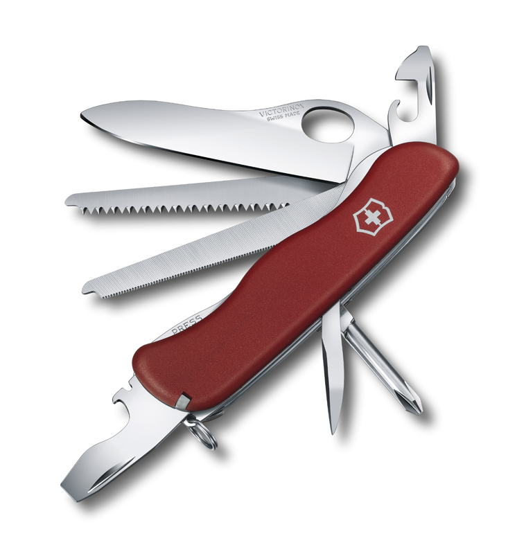 Нож Victorinox Locksmith, 111 мм, 14 функций, с фиксатором лезвия, красный (0.8493.M)Купить