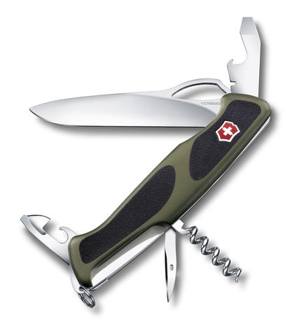 Нож Victorinox RangerGrip 61, 130 мм, 11 функций, зеленыйx (0.9553.MC4)Купить