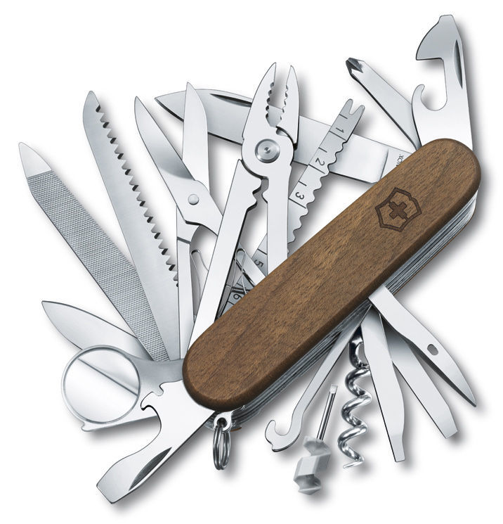 Нож Victorinox SwissChamp Wood, 91мм, 29 функций, дерево (1.6791.63)Купить
