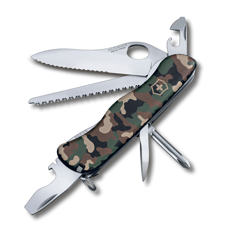 Нож Victorinox Trailmaster One Hand, 111 мм, 12 функций, камуфляжный (0.8463.MW94)Купить