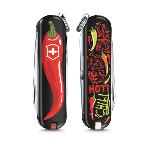 Нож-брелок Victorinox Classic LE 2019, 58 мм, 7 функций, Chili Peppers (0.6223.L1904)Купить