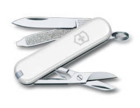 Нож-брелок Victorinox Classic, 58 мм, 7 функций, белыйx (0.6223.7)Купить