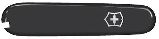 Передняя накладка для ножей Victorinox 91 мм, пластиковая, черная (C.3603.3)