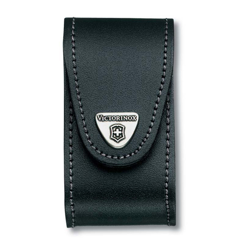 Чехол кожаный Victorinox, для ножей 91 мм, толщиной 5-8 уровней, черный (4.0521.3)Купить