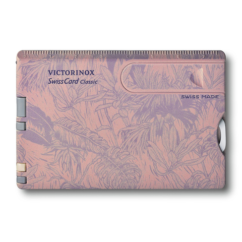 Швейцарская карточка Victorinox SwissCard Classic, розовая (подар. упаковка) (0.7155)Купить