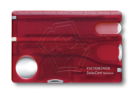 Швейцарская карточка Victorinox SwissCard Nailcare, краснаяx (0.7240.T)Купить