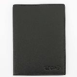 Обложка для паспорта S.Quire, натуральная воловья кожа, черный, наппа, 9,9x13,4 см (4500-BK Soft)