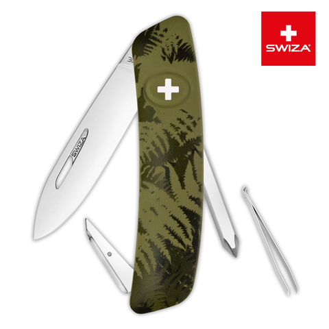 Швейцарский нож SWIZA C02 Camouflage, 95 мм, 6 функций, хаки (KNI.0020.2050)Купить