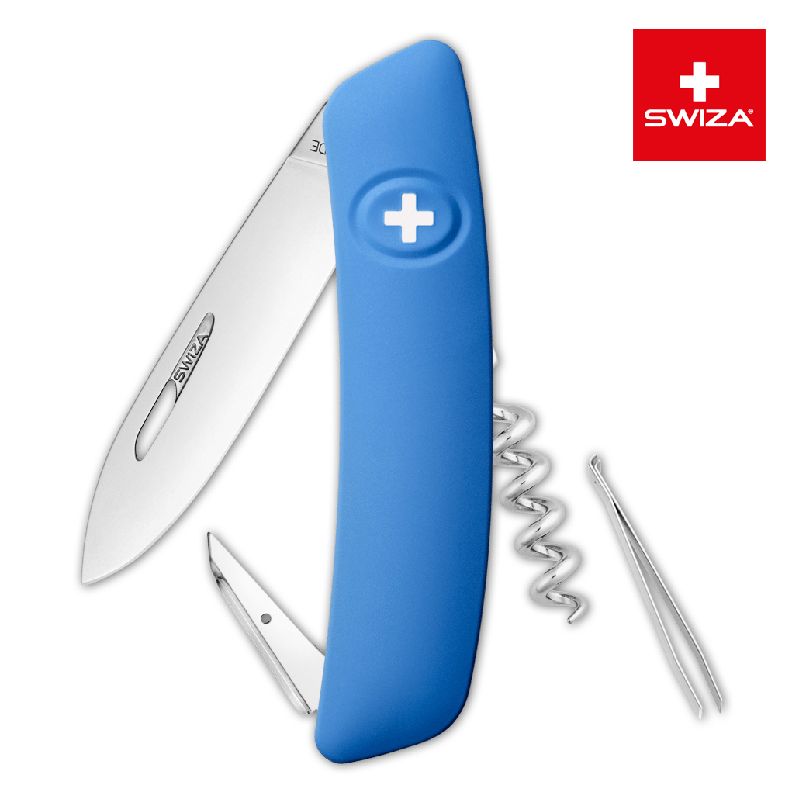 Швейцарский нож SWIZA D01 Standard, 95 мм, 6 функций, синий (KNI.0010.1030)Купить