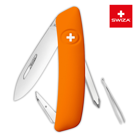 Швейцарский нож SWIZA D02 Standard, 95 мм, 6 функций, оранжевый (KNI.0020.1060)Купить