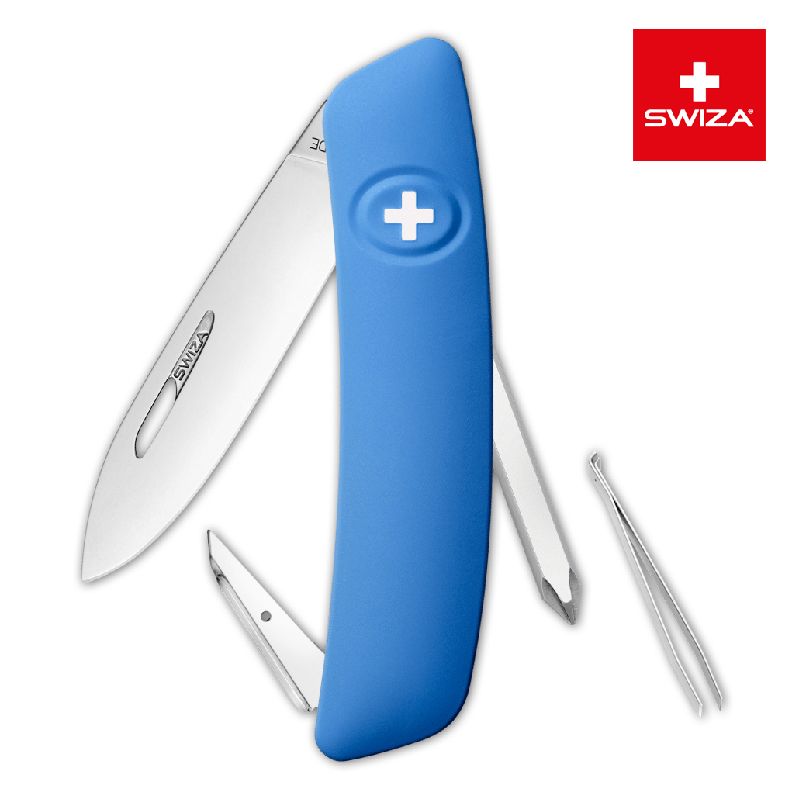 Швейцарский нож SWIZA D02 Standard, 95 мм, 6 функций, синий (KNI.0020.1030)Купить