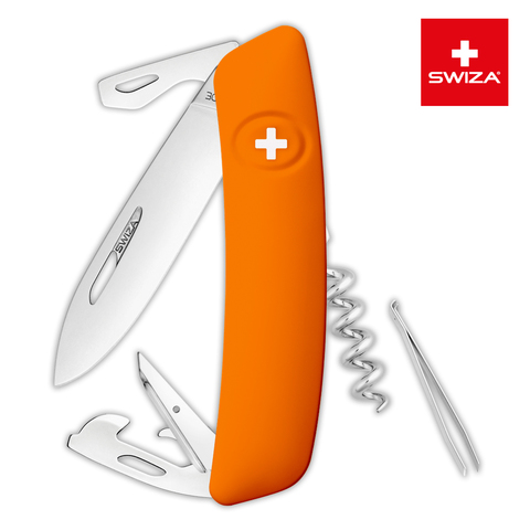 Швейцарский нож SWIZA D03 Standard, 95 мм, 11 функций, оранжевый (KNI.0030.1060)Купить