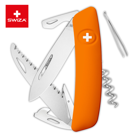 Швейцарский нож SWIZA D05 Standard, 95 мм, 12 функций, оранжевый (KNI.0050.1060)Купить