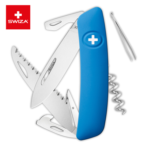 Швейцарский нож SWIZA D05 Standard, 95 мм, 12 функций, синий (KNI.0050.1030)Купить