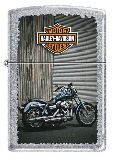 Зажигалка Zippo Harley-Davidson, латунь с покрытием Street Chrome, серебристая, 36x12x56 мм (207 HARLEY BIKES)