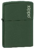 Зажигалка Zippo латунь с порошковым покрытием, зеленая, матовая, 36x12x56 мм (221ZL)