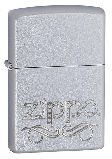 Зажигалка Zippo с покрытием Satin Chrome, латунь сталь, серебристая, матовая, 36x12x56 мм (24335)