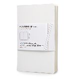 Набор 2 блокнота Moleskine Volant Pocket, цвет белый, без разлиновки (385327(QP713WH))