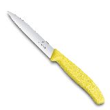 Нож Victorinox для очистки овощей, лезвие 10 см волнистое, желтый (6.7736.L8)