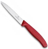 Нож Victorinox для очистки овощей, лезвие 10 см волнистое, красный (6.7731)