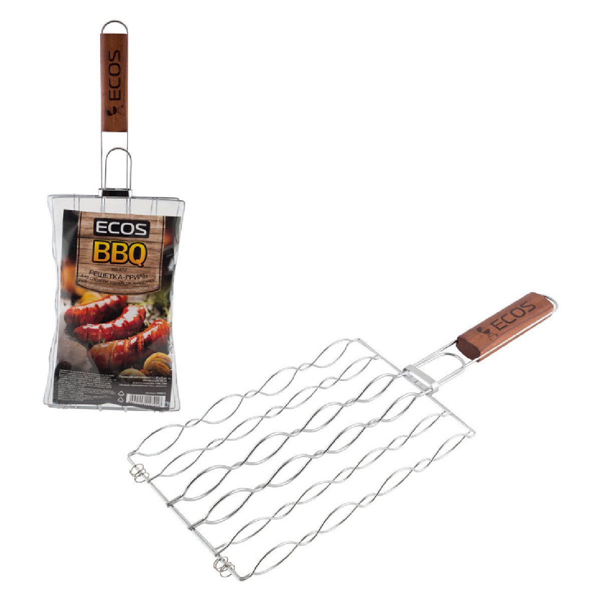 Решетка-гриль для сосисок, колбасок, шпикачек ECOS, размер 27x17 смКупить