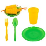 Набор посуды для пикника 6 персон (24 предмета) (008156)