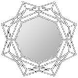 Зеркало настенное Колорит , цвет-серебро (006810)