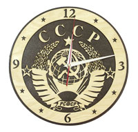 Часы настенные сувенирные модель СССР (диаметр 280мм)