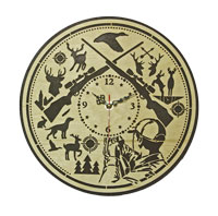 Часы настенные сувенирные модель Охотник (диаметр 280мм)